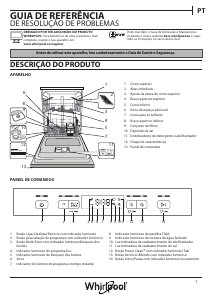 Manual Whirlpool WFC 3C22 P Máquina de lavar louça