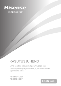Vadovas Hisense RB291D4CDE Šaldytuvas-šaldiklis