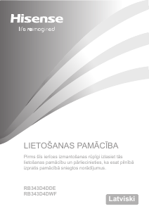 Rokasgrāmata Hisense RB343D4CWE Ledusskapis ar saldētavu