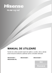 Manual Hisense WD3S1043BW3 Mașină de spalat cu uscator