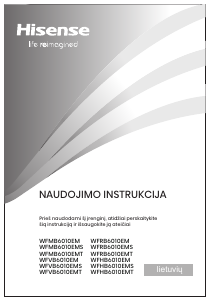 Vadovas Hisense WFHB6010EMS Skalbimo mašina