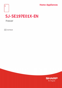 Bruksanvisning Sharp SJ-SE197E01X-EN Frys