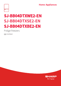 Bruksanvisning Sharp SJ-BB04DTXWE2-EN Kyl-frys