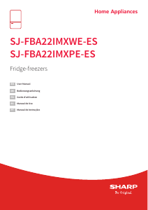 Manual de uso Sharp SJ-FBA22IMXWE-ES Frigorífico combinado