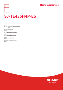 Mode d’emploi Sharp SJ-TE435H4P-ES Réfrigérateur combiné