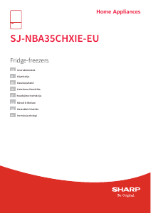 Rokasgrāmata Sharp SJ-NBA35CHXIE-EU Ledusskapis ar saldētavu