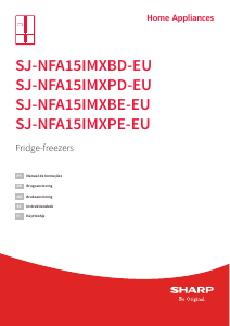 Käyttöohje Sharp SJ-NFA15IMXPE-EU Jääkaappipakastin