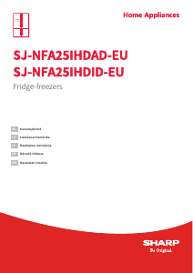 Rokasgrāmata Sharp SJ-NFA25IHDID-EU Ledusskapis ar saldētavu