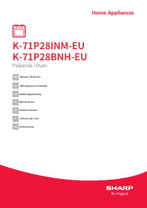 Manual de uso Sharp K-71P28BNH-EU Horno