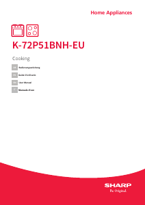 Mode d’emploi Sharp K-72P51BNH-EU Cuisinière
