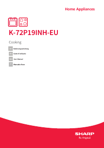 Mode d’emploi Sharp K-72P19INH-EU Cuisinière