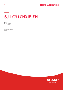 Bruksanvisning Sharp SJ-LC31CHXIE-EN Kylskåp
