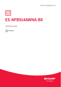 Handleiding Sharp ES-NFB914AWNA-BX Wasmachine