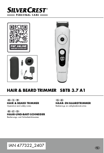Bruksanvisning SilverCrest IAN 477322 Skäggtrimmer