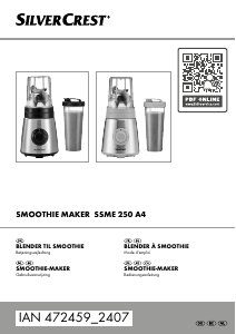 Bedienungsanleitung SilverCrest IAN 472459 Standmixer