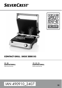 Handleiding SilverCrest IAN 490910 Contactgrill