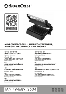 Bedienungsanleitung SilverCrest IAN 494689 Kontaktgrill