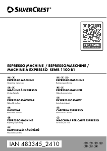 Manual de uso SilverCrest IAN 483345 Máquina de café espresso