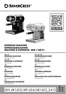 Manual de uso SilverCrest IAN 481423 Máquina de café espresso