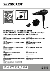 Manuale SilverCrest IAN 472259 Asciugacapelli