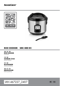 Manual SilverCrest IAN 467227 Rice Cooker