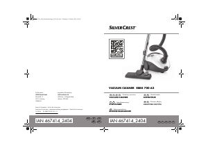 Εγχειρίδιο SilverCrest IAN 467414 Ηλεκτρική σκούπα