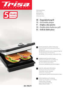 Bedienungsanleitung Trisa Panini Gourmet Kontaktgrill