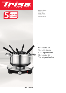 Bedienungsanleitung Trisa Vario Inox Fondue
