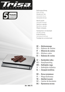 Manuál Trisa Elite Scale Kuchyňská váha