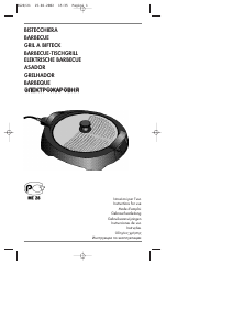 Hướng dẫn sử dụng DeLonghi BG 20 Bàn nướng