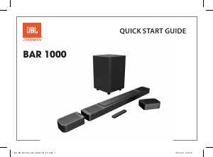 Руководство JBL Bar 1000 Домашний кинотеатр