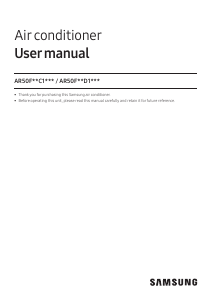 Bruksanvisning Samsung AR50F24C1MH/MG Luftkonditionering