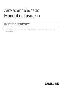 Manual de uso Samsung AR50F12C1FH/ZS Aire acondicionado