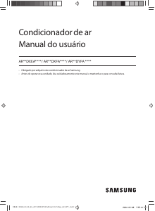 Manual Samsung AR09DYFAAWKNAZ Ar condicionado