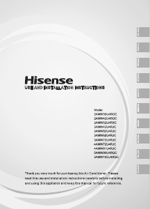 Εγχειρίδιο Hisense 5AMW105U4RQC Κλιματιστικό