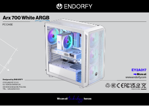 Vadovas Endorfy EY2A017 Arx 700 Kompiuterio korpusas
