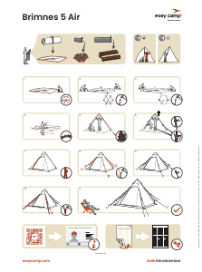 Mode d’emploi Easy Camp Brimnes 5 Air Tente