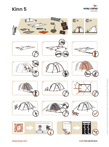 Mode d’emploi Easy Camp Kinn 5 Tente