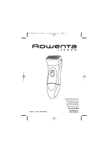 Handleiding Rowenta SH335 Lissea Scheerapparaat
