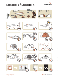 Mode d’emploi Easy Camp Lomsdal 3 Tente