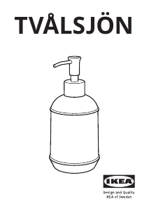 Rokasgrāmata IKEA TVALSJON Ziepju dozators