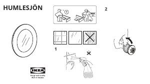 Manual IKEA HUMLESJON Oglindă