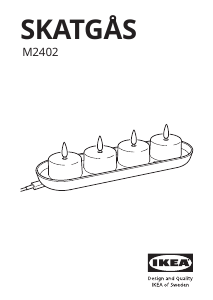 Manual de uso IKEA SKATGAS (006.115.95) Vela LED