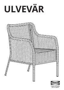 Manual de uso IKEA ULVEVAR Silla de jardín