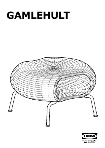 Руководство IKEA GAMLEHULT Скамейка для ног