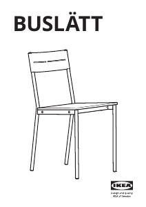 Посібник IKEA BUSLATT Стілець