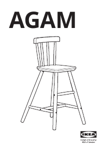 Käyttöohje IKEA AGAM Vauvan syöttötuoli