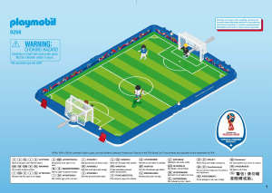 Manual Playmobil set 9298 World Cup 2018 Estádio de futebol