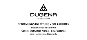 Handleiding Dugena 4461148 Boston Solar Horloge