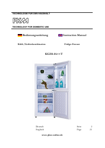 Manual PKM KG 128.4 A++T Fridge-Freezer